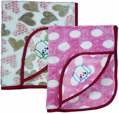 

Brandonn Polka  Hooded Baby Blanket(Microfiber, Multicolor