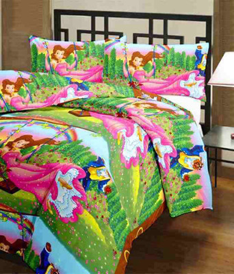 

Jaipur Print Cartoon  Dohar(Poly Cotton, Multicolor