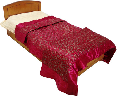 

Rajasthan Crafts Floral  Comforter(Cotton, Maroon
