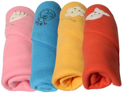

Feathers Plain  Crib Baby Blanket(Microfiber, Multicolor
