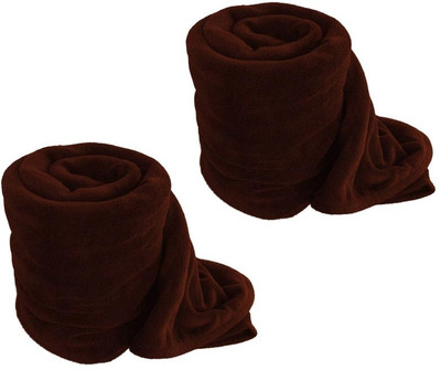 

ExpressionsHome Checkered  Coral Blanket(Microfiber, Brown