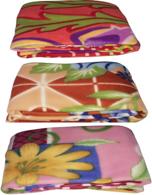 

Galaxy Floral Single Coral Blanket(Microfiber, Multicolor)