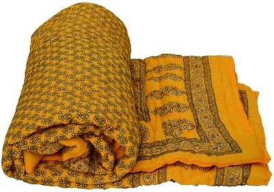 

Big Onlineshop Floral  Comforter(Microfiber, Yellow