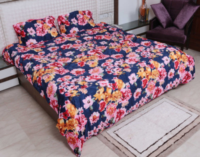 67% OFF on IndiWeaves Floral Double Comforter(Microfiber, Multicolor)