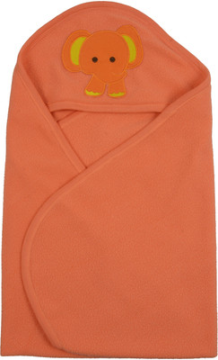 

Quick Dry Plain Single Hooded Baby Blanket(Peach)