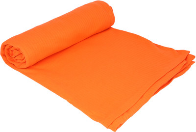 Mosquito Checkered Single Blanket(Cotton, Orange) Mosquito Checkered Single Blanket(Cotton, Orange)