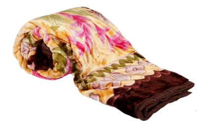 

IndiWeaves Floral  Quilt(Polyester, Brown, Multicolor