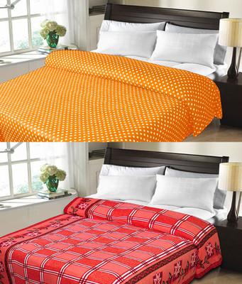 

Sanvi Traders Floral Double Blanket(Microfiber, Multicolor)