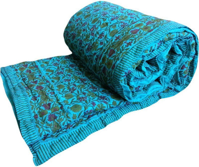 

Sellstra Floral  Comforter(Cotton, Blue