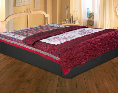 52% OFF on Rajasthan Crafts Floral Single Comforter(Silk, Maroon) 52% OFF on Rajasthan Crafts Floral Single Comforter(Silk, Maroon)