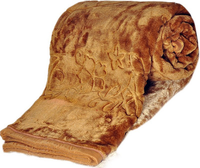 25% OFF on Tijaria Abstract Double Blanket(Microfiber, Gold)