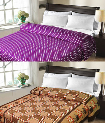 

Sanvi Traders Floral Double Blanket(Microfiber, Multicolor)