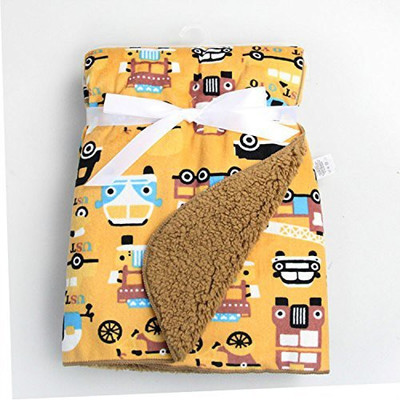 

Baby Bucket Printed  Blanket(Microfiber, Yellow