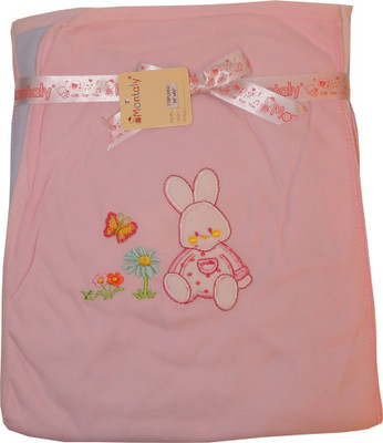 

Baby Bucket Self Design  Blanket(Microfiber, Pink