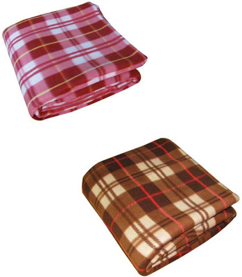 

Peponi Checkered  Fleece Blanket(Cotton, Multicolor
