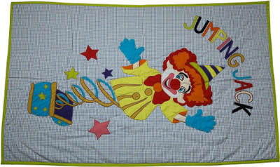 

Hugs N Rugs Embroidered  Blanket(Microfiber, Multicolor