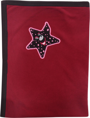 

Bio Kid Embroidered  Blanket(Polyester, Mroon / Brown