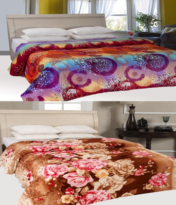 

ExpressionsHome Floral  Blanket(Polyester, Multicolor