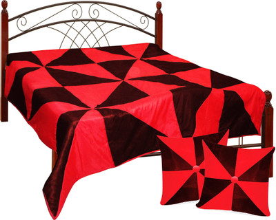 47% OFF on Zikrak Exim Checkered King Comforter(Polyester, Green, White)