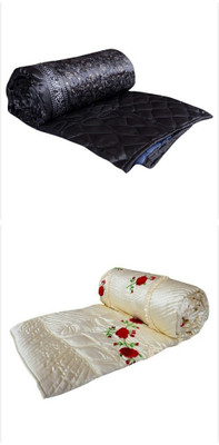 

Chelsi Embroidered Double Comforter(Microfiber, Multicolor)