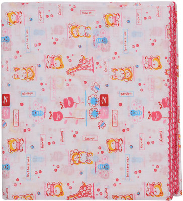 

Ole Baby Printed  Swadding Baby Blanket(Cotton, Pink