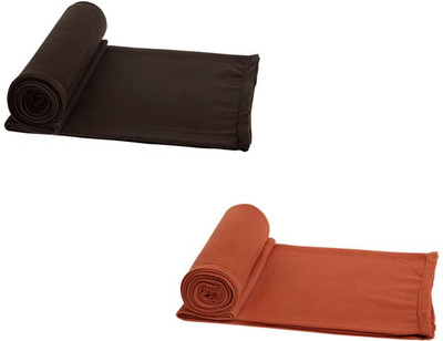 

Aazeem Plain Single Coral Blanket(Microfiber, Multicolor)