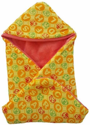 

Brandonn Polka  Hooded Baby Blanket(Microfiber, mango