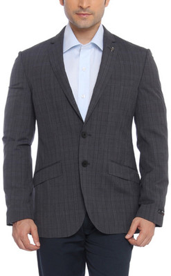 

Raymond Solid Single Breasted Formal Men's Blazer(Grey