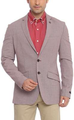 

Raymond Printed Single Breasted Formal Men's Blazer(Red)