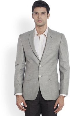 

Raymond Striped Single Breasted Formal Men's Blazer(Beige