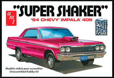

AMT USA 1/25 Scale '64 Chevy Impala 409 "Super Shaker"Plastic Model Kit(Multicolor)