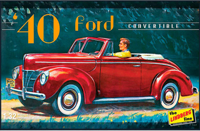 

Lindberg USA 1/32 Scale 1940 Ford ConvertiblePlastic Model Kit(Multicolor)