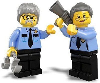 

Lego The Movie Loose Minis Ma & Pa Cop Minis Loose(Multicolor)