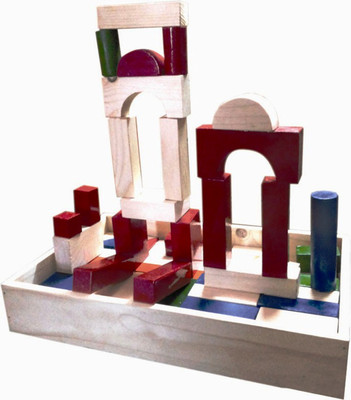 

Kinder Creative Building Blocks - Color & Wood Finish (60 Pcs)