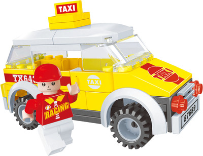 

Fun Blox City Blocks-Racing Taxi 71pcs(Yellow)