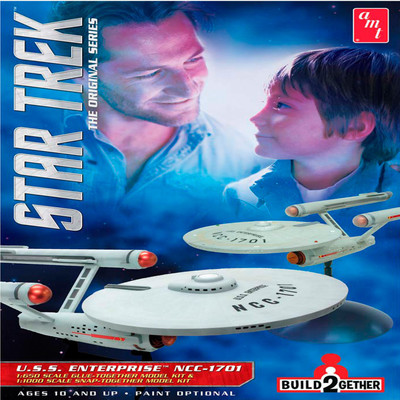 

AMT USA 1/650 / 1/1000 Scale USS Enterprise NCC-1701Plastic Model Kit(Multicolor)
