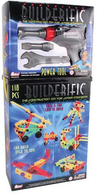 

Motormax 118 Piece Builderific With 4 Piece Power Tool Set(Multicolor)
