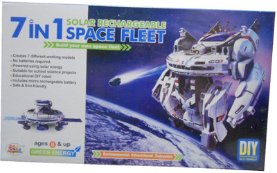 

Smiles Creation Space Fleet 7 in 1 Rechargeable Solar Energy Kit(Multicolor)