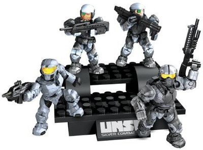 Mega Bloks Halo Unsc Silver Combat Unit(Multicolor)