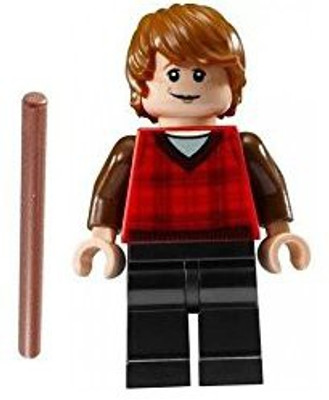 

HP Lego Harry Potter Mini Ron Weasley Plaid Shirt Hogwart''S(Black)