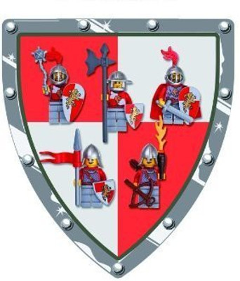

Lego Kingdoms Mini 5Pack Set 852921 Red Lion Knights Battle Pack(Multicolor)