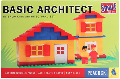 Peacock SMART BLOCKS BASIC ARCHITECT(Multicolor) available at flipkart for Rs.299