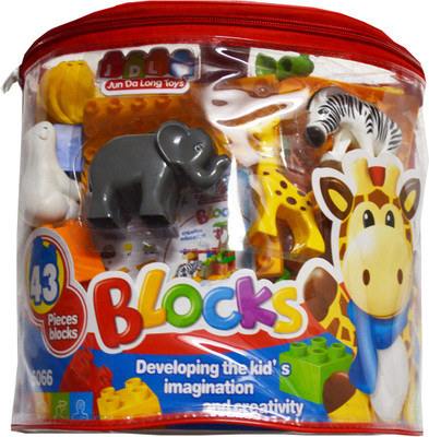 

JDLT Learning Blocks with Zoo Animals(Multicolor)
