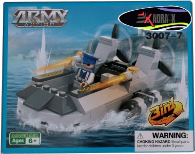 

Adraxx DIY Hobby 3D Fighter Army Ship Model Assembling Kit(Multicolor)