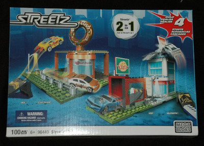 

Mega Bloks Streetz 2 In 1 Build The City Rule The Road 100 Pc Set(Multicolor)