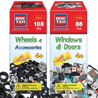

BRICTEK Wheelswindows & Doors Set(Multicolor)