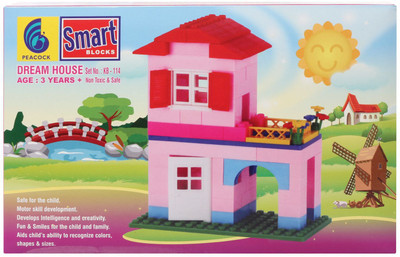 

Peacock SMART BLOCKS DREAM HOUSE SET NO 114(Multicolor)