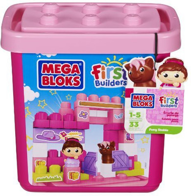 

Mega Bloks First Builders Pony Stable (Tub)(Pink)
