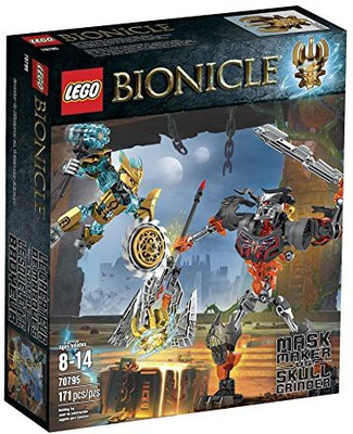 

Lego Bionicle 70795 Mask Maker vs. Skull Grinder Building Kit(Multicolor)