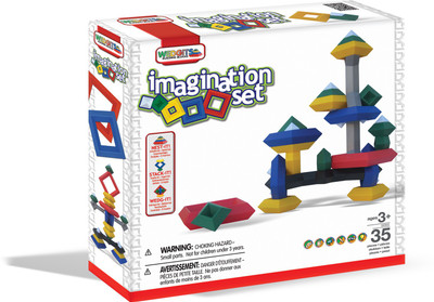 

Wedgits Contruction Toy 35-Pcs Set(Multicolor)
